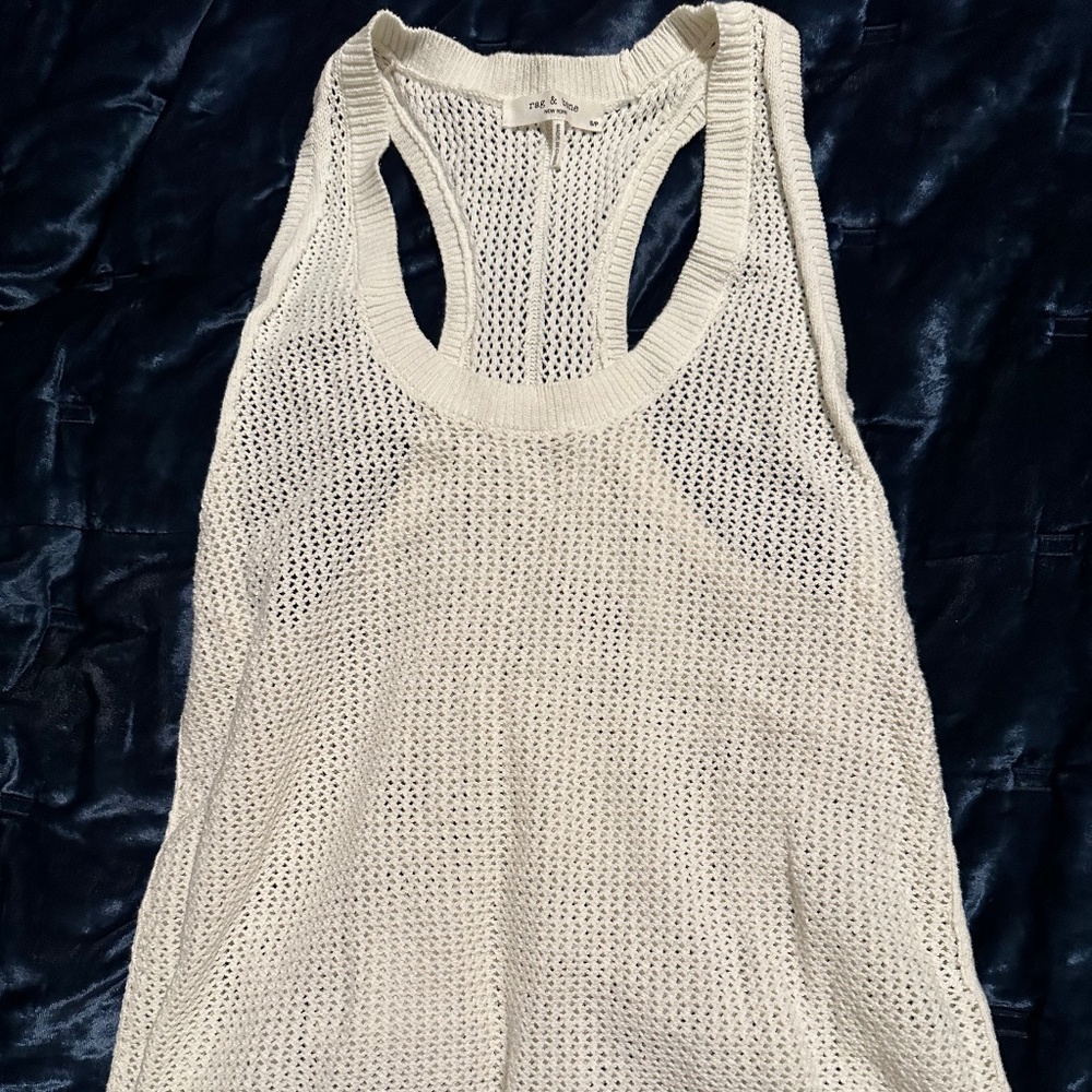 Rag & Bone Knit Mesh Racerback Tank